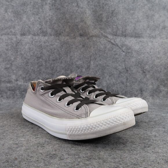 Converse Shoes Womens 6 Sneakers Casual Chuck Taylor All Star Double Tongue Gray - Picture 1 of 12
